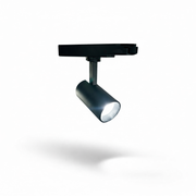 Spot with 3-phase track, H13 cm. Ø 6.50. Black