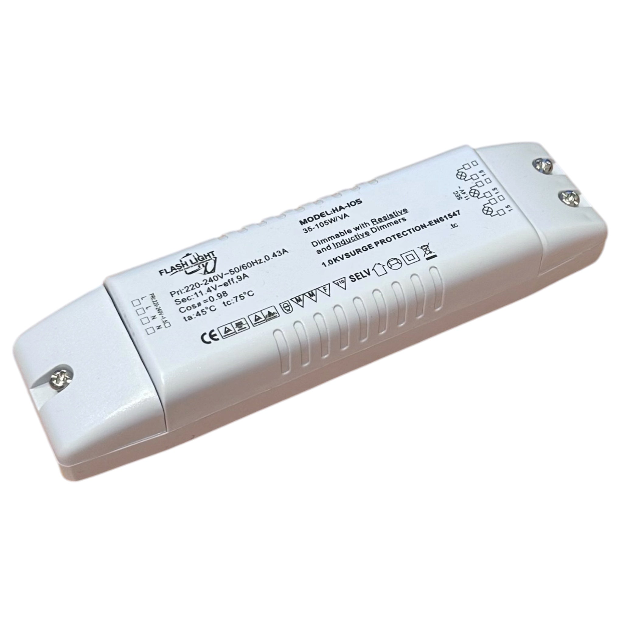 Transformer, 105W, for buttocks (Can supply 2 pcs. buttocks at max 50W each)