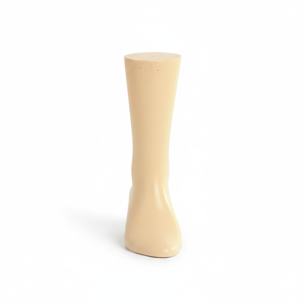 Children's stocking foot. Nude standing without foot - low ankle model
