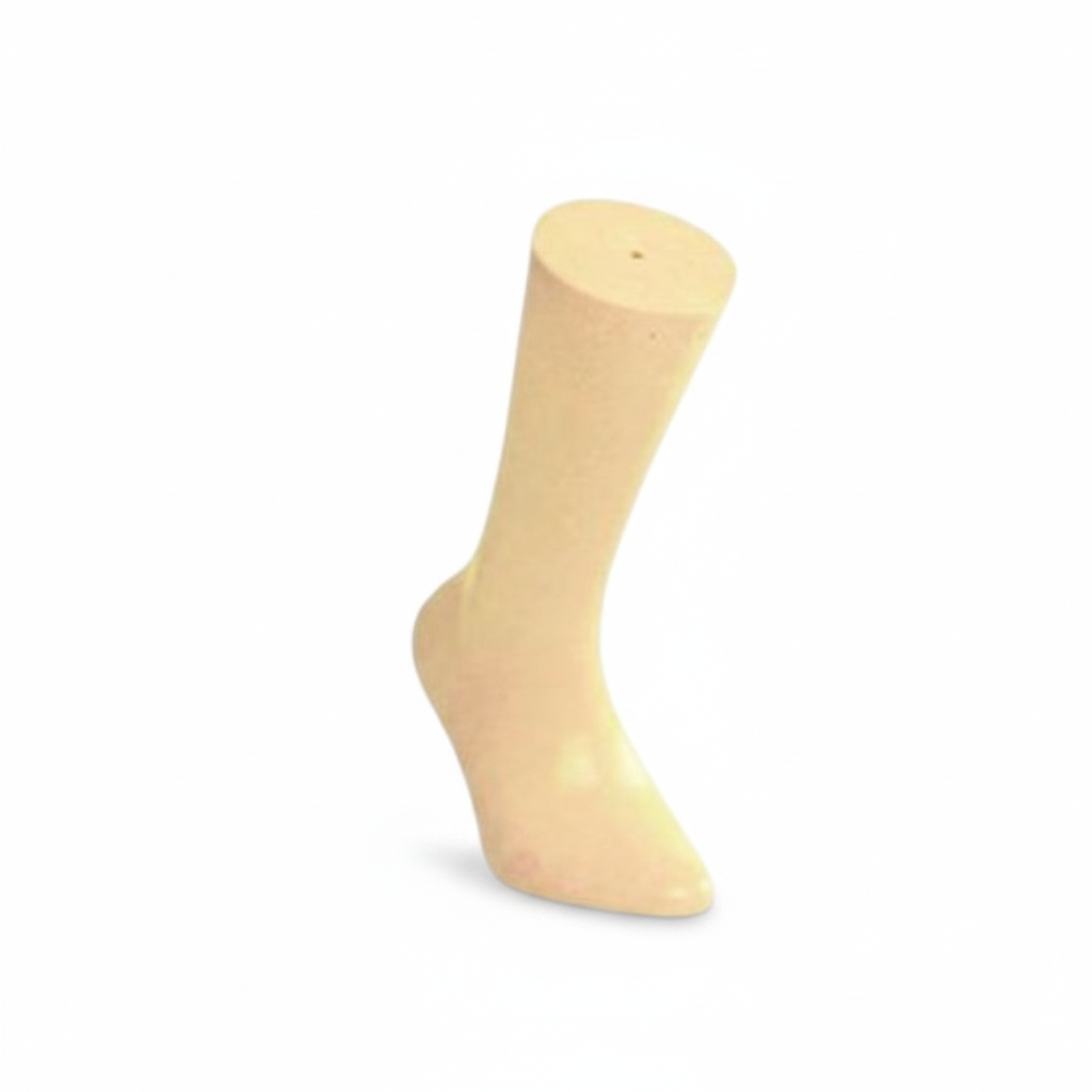 Children's stocking foot. Nude standing without foot - low ankle model