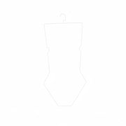 Lingerie / bikini / swimsuit hanger, white, 38 x H85 cm