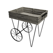 Market trolley, metal frame, 60 x 80 x H85 cm. Heritage