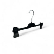 Trousers hanger with clips, black, 30 cm. Plastic