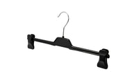 Trousers hanger with clips, black, 36 cm. Plastic