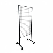 Sort gittergondol med gittermål 60 x 120 cm