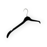 Plastic hanger with notch, no bar, black, 41 cm - 10 pcs. Pack of 10. Unit price. Lightweight discount.