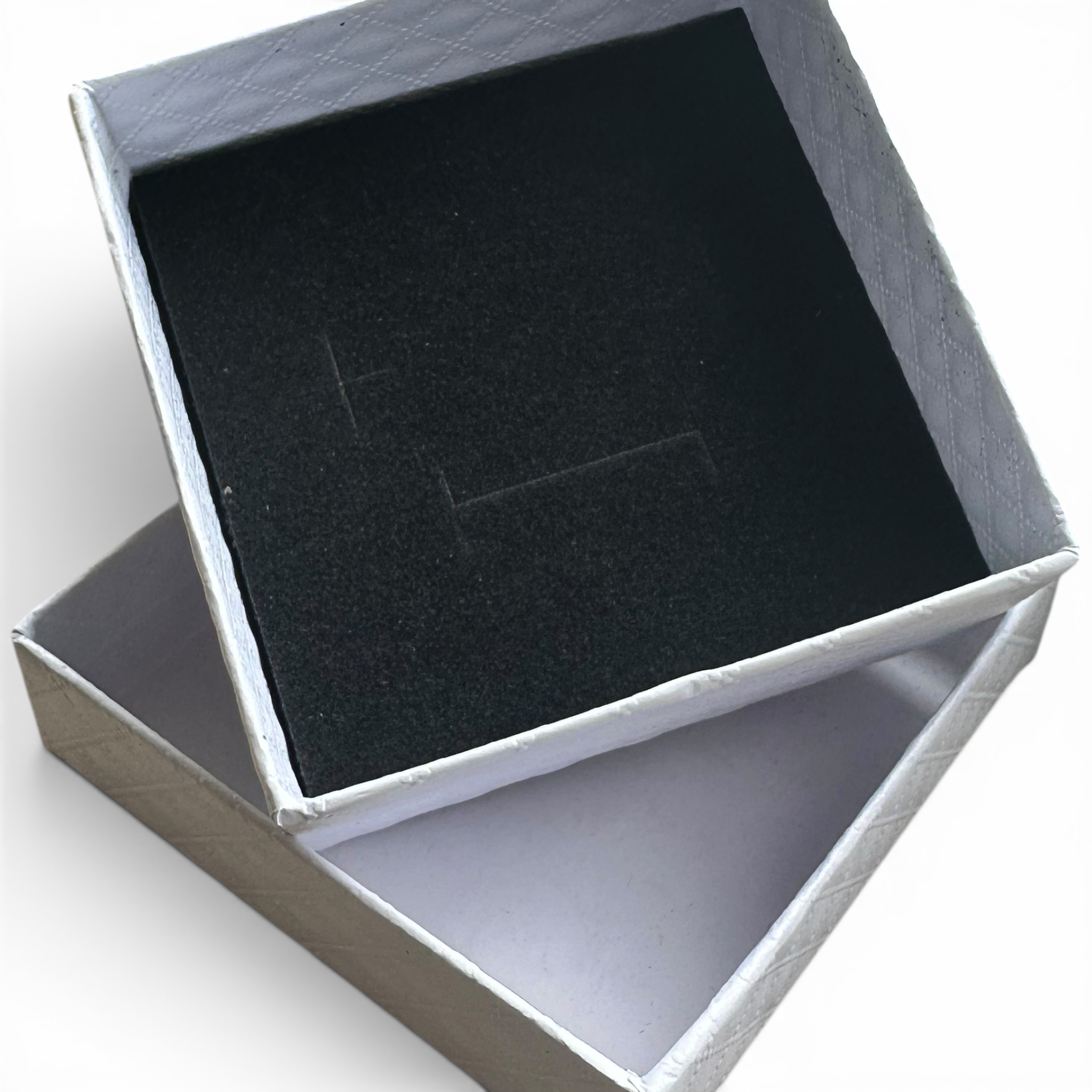 Jewelry box. White. 7.5 x 7.5 x H3.5 - 20 pcs. Price shown per pc.