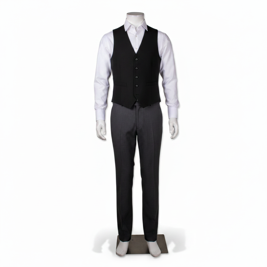 Basic men's mannequin without head. Plastic