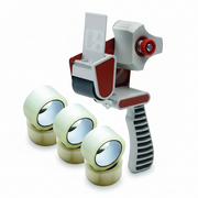 1 pc. Packing tape dispenser and 6 rolls of tape