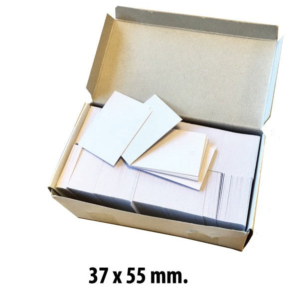 Cardboard tags for pins 37x55 mm, 1,000 pcs. | SuperSellerS