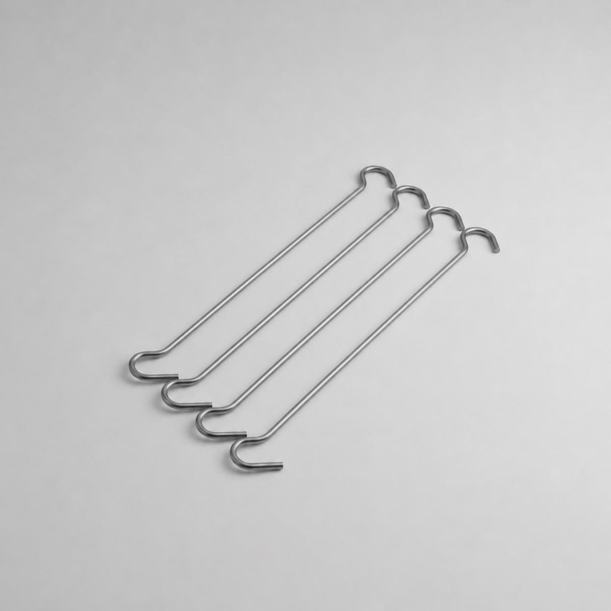Double hanging hook 30 cm. Pack of 4.