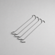 Double hanging hook 30 cm. Pack of 4.