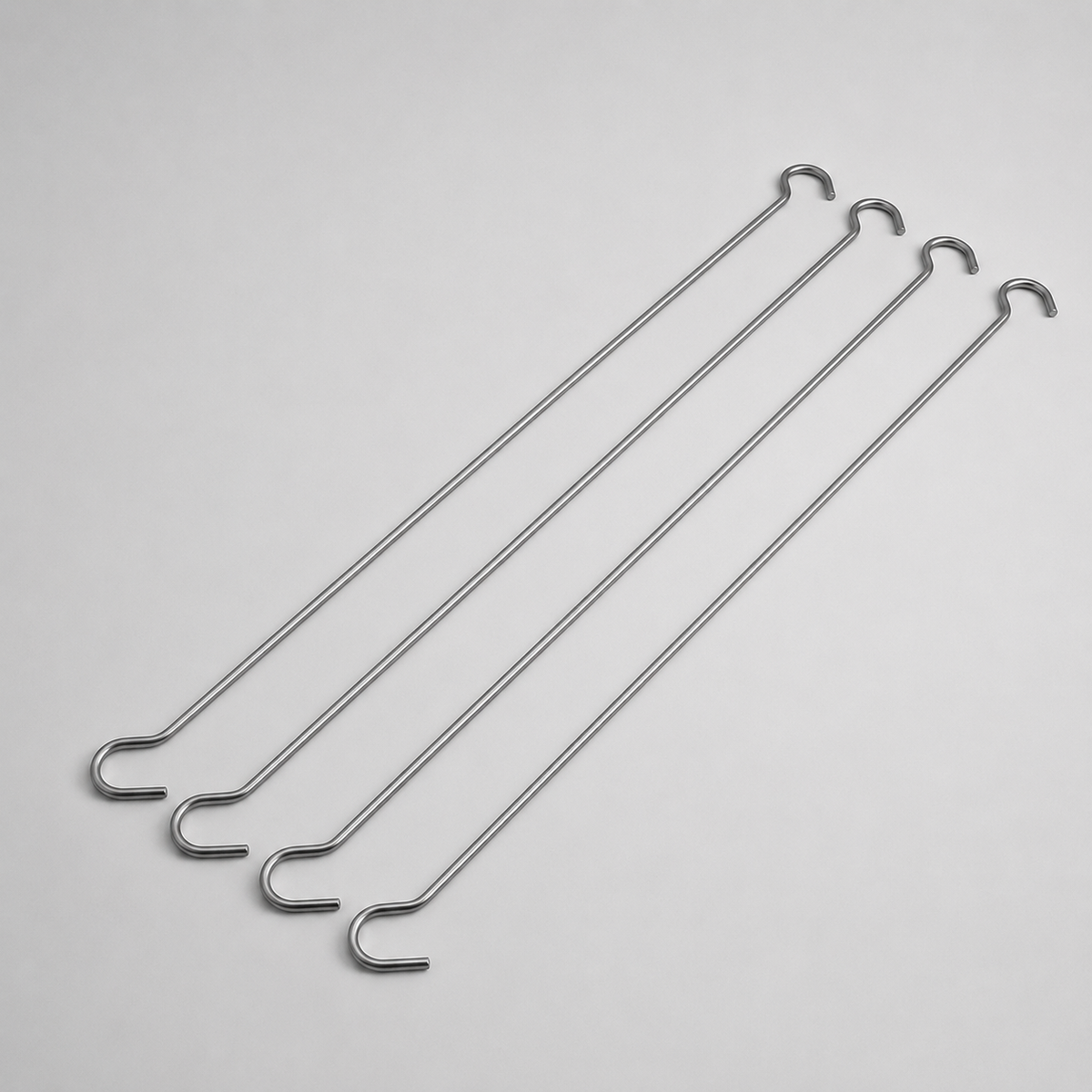 Double hanging hook 41 cm. Pack of 4.