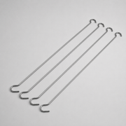 Double hanging hook 41 cm. Pack of 4.
