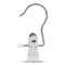 Boot clips - Metal - 40 pcs. 1 clip. White