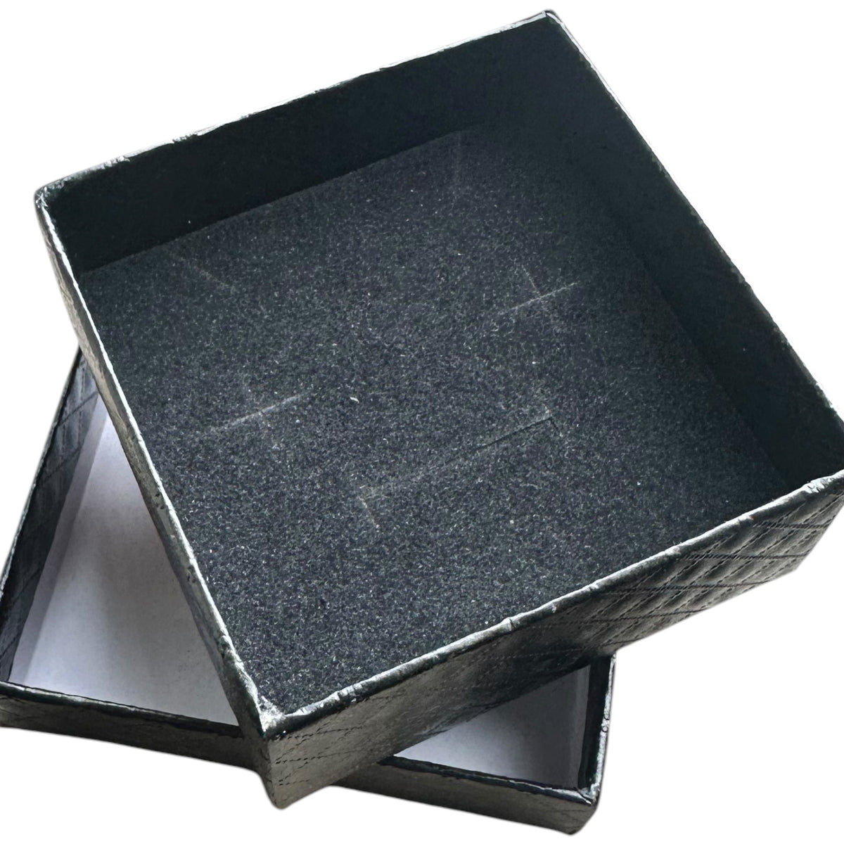 Jewelry box. Black. 7.5 x 7.5 x H3.5 - 20 pcs. Price shown per pc.
