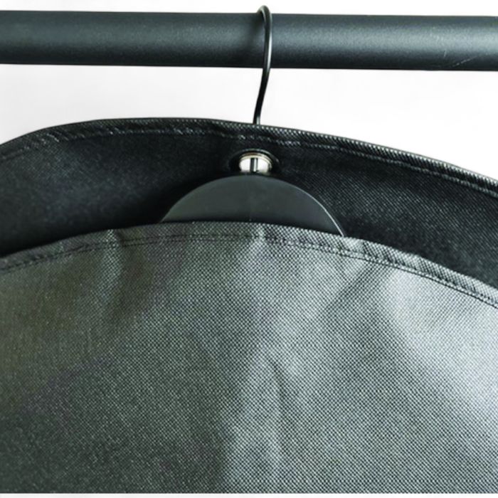 Garment bag - suits - non-woven. W60 x H110 cm. Black