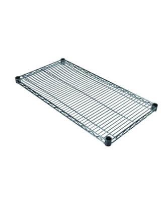 TUBO hylde 122 x 46 cm i krom eller sort