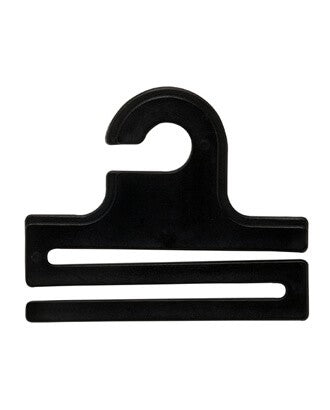 Sort slipsebøjle 9 x 7,5 cm