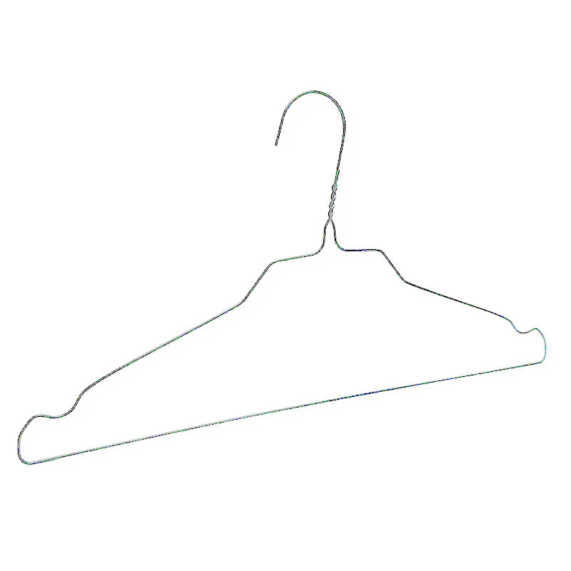 Cleaning hanger, adult, with notch, matte galvanized, pack of 500 pcs., 40 cm