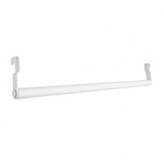Tubo hanging rail with 2 hooks, white, 122 cm