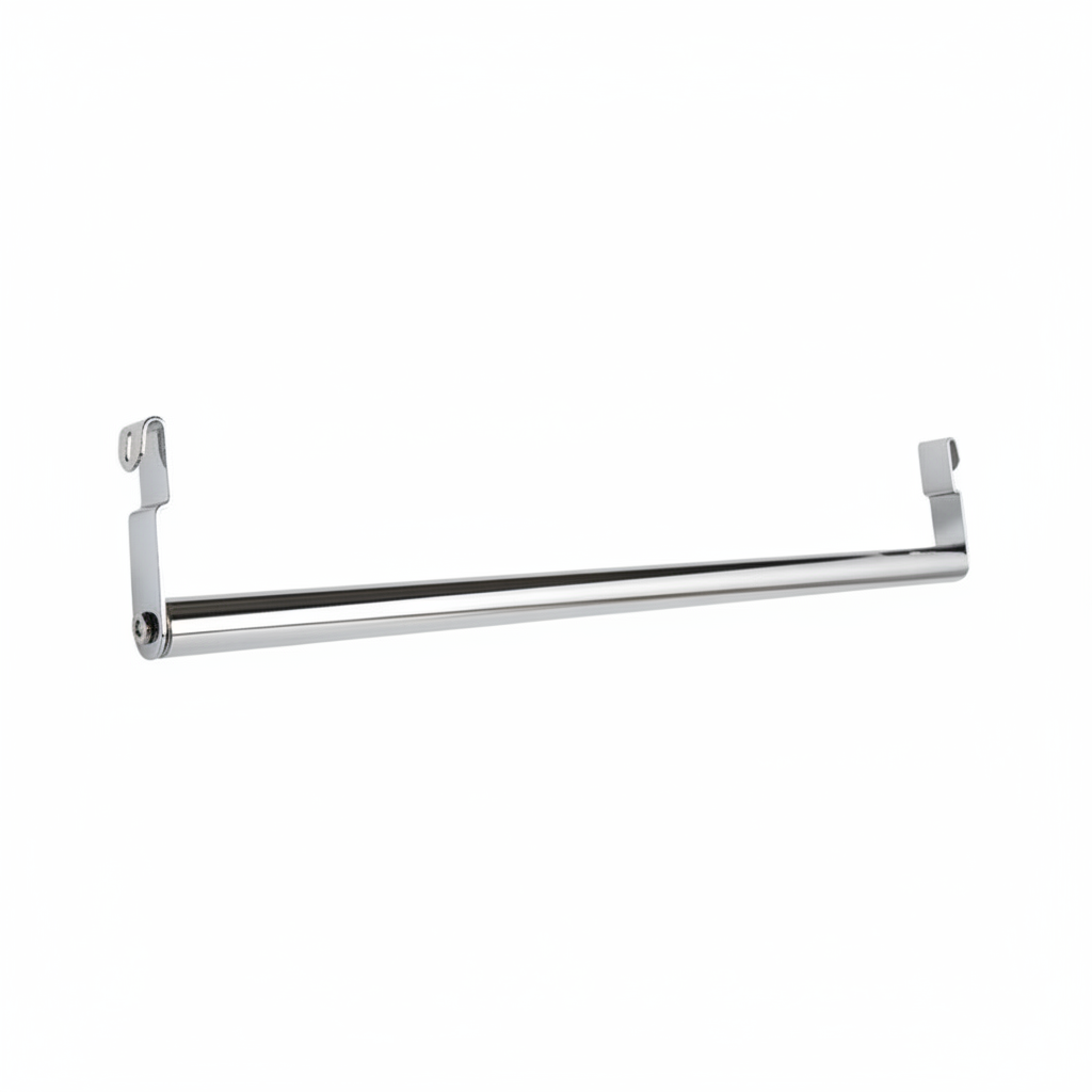 Tubo hanging rod with 2 hooks, 122 cm. Choose color