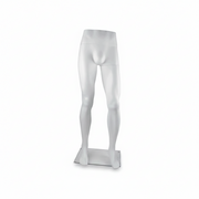 Mannequin lower body, men's, incl. glass base, 118cm