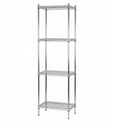 Shelf - TUBO (W 61 x D 36 x H 220 cm.) - Chrome