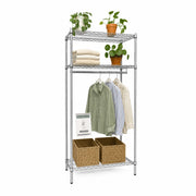 Wardrobe Shelf - TUBO (W 91 x D 46 x H 220 cm.) - Chrome