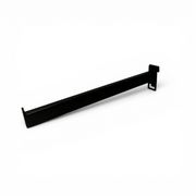 Straight front hinge for grille. Black - 30 cm