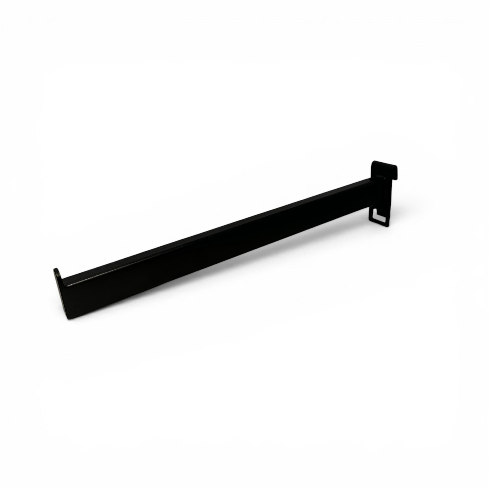 Straight front hinge for grille. Black - 30 cm