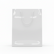 Paper bag. H 44 cm. White, tall, large. 25 pcs.
