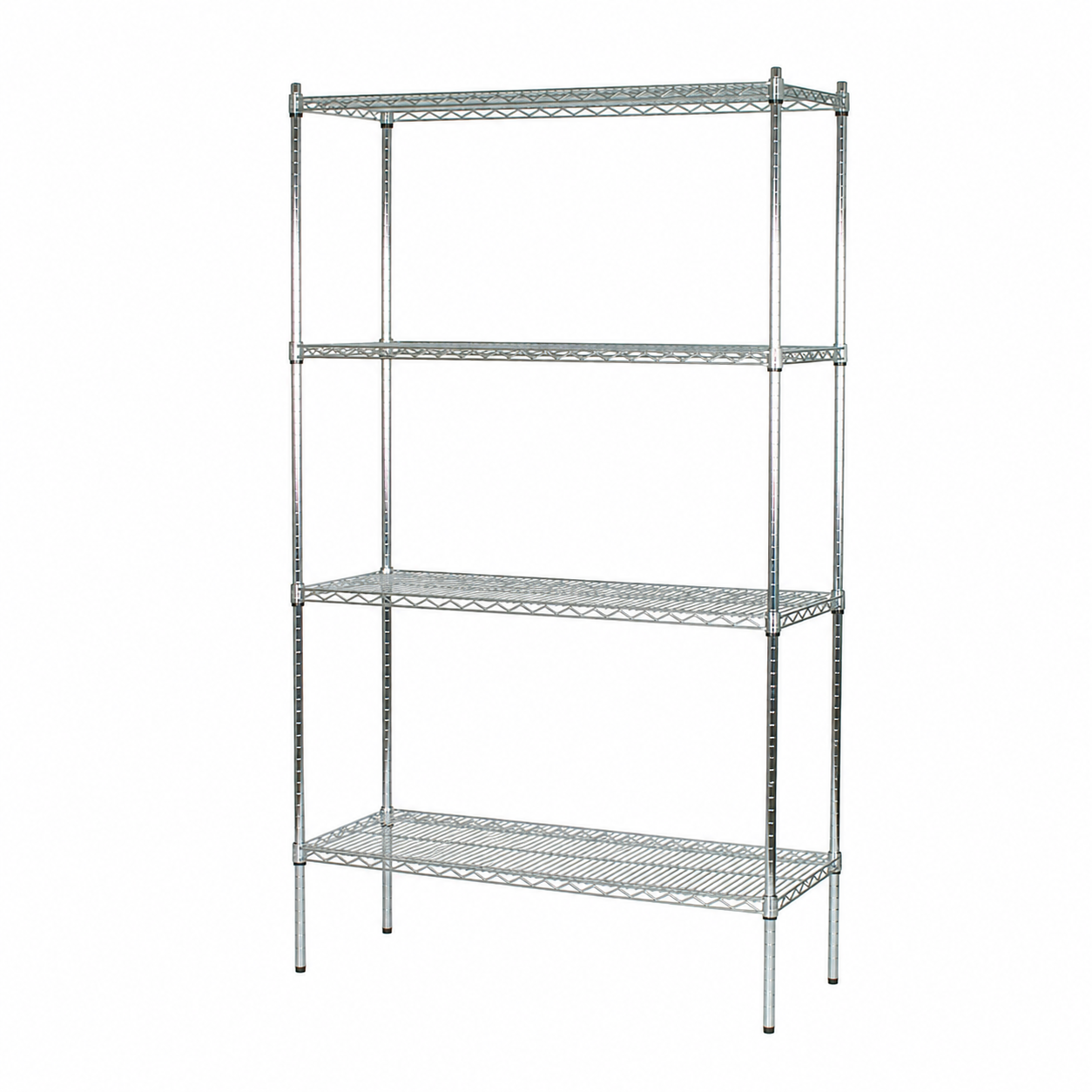 Shelf - TUBO (W 122 x D 46 x H 220 cm.) - Chrome