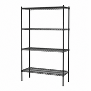 Shelf - TUBO (W 122 x D 46 x H 220 cm.) - Black