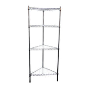 Shelf, triangular, with 3 shelves. 90 x 46 x 46 cm without logo.