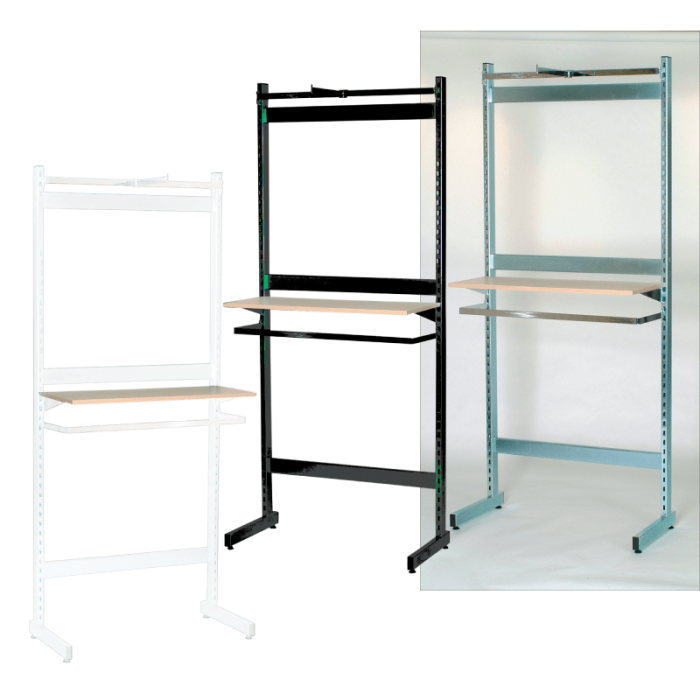 Framework, L-gondola, black, B67 x H247,50 cm