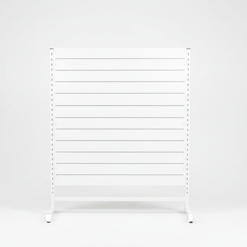 Panel gondola, single-sided, standard panel, white. W127 x D40.5 x H147 cm
