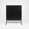 Panel gondola, single-sided, standard panel, black. W127 x D40.5 x H147 cm
