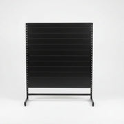 Panel gondola, single-sided, standard panel, black. black, W127 x D40.5 x H147 cm