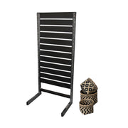Panel gondola, single-sided, standard black panel. Black, B67 x D40.5 x H147 cm