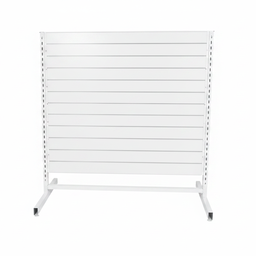 Panel gondola, double-sided, standard panel, white. white, W127 x D76 x H147 cm