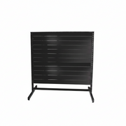 Panel gondola, double-sided, standard panel, black. black, W127 x D76 x H147 cm