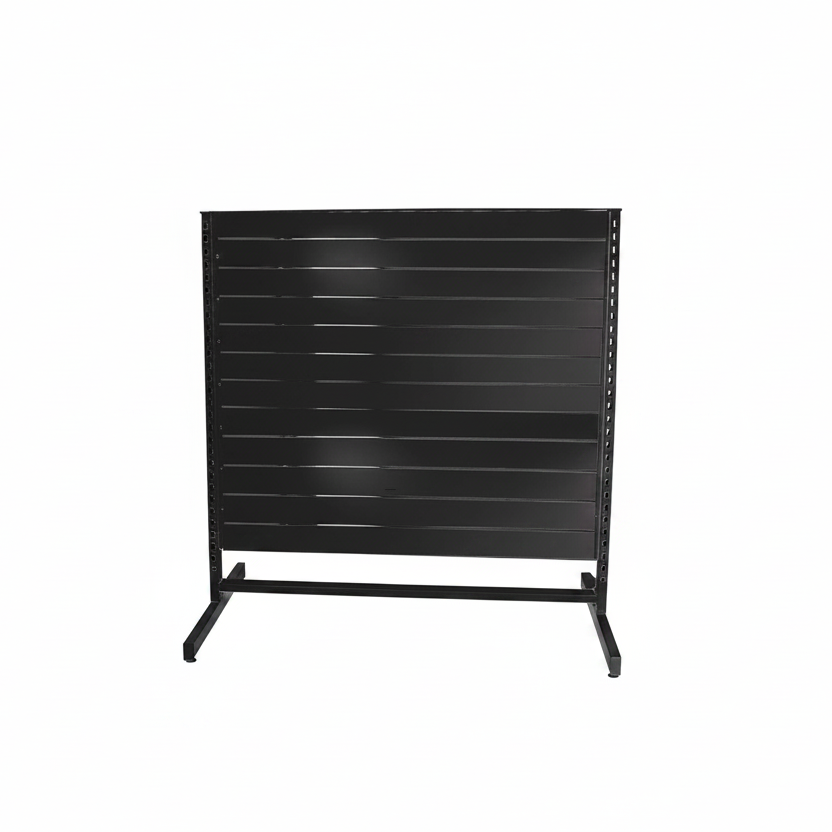 Panel gondola, double-sided, standard panel, black. black, W127 x D76 x H147 cm