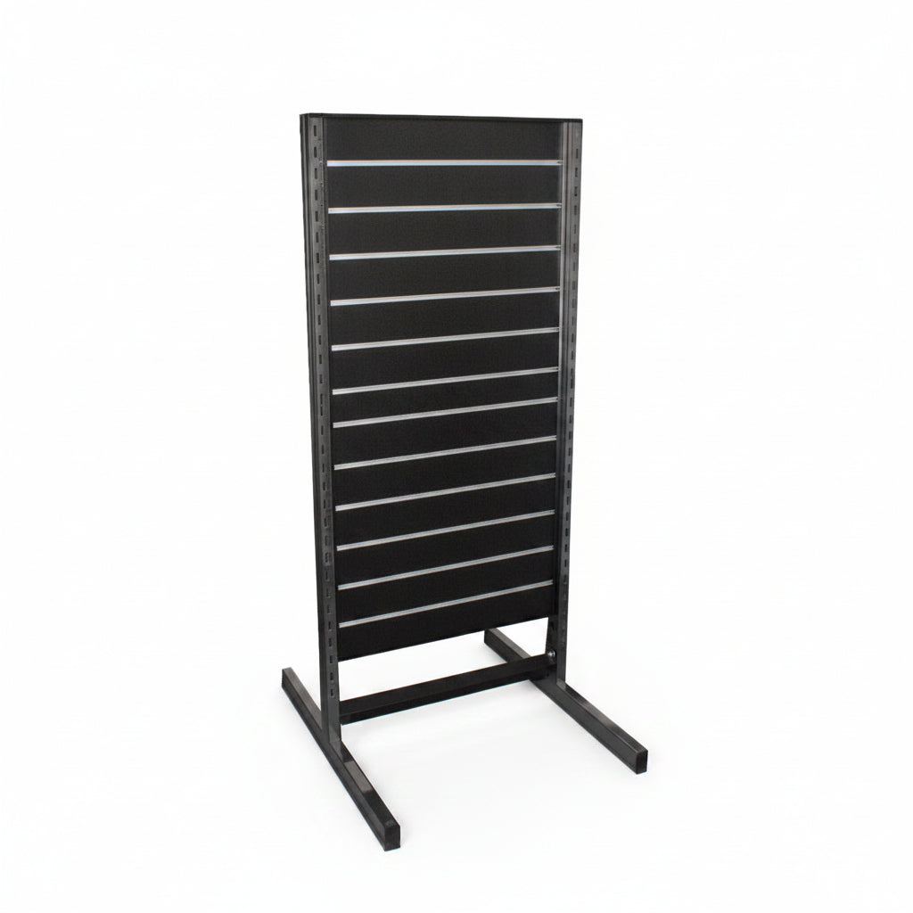 Panel gondola, double-sided, standard panel, black. W67 x D76 x H147 cm