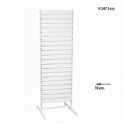 Panel gondola, double-sided, standard panel, white. white, W67 x D76 x H247 cm