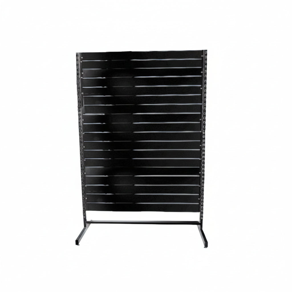 Panel gondola, single-sided, standard panel, black, black, W127 x D40.5 x H217 cm