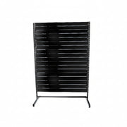 Panel gondola, single-sided, standard panel, black, black, W127 x D40.5 x H217 cm