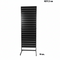 Panel gondola, single-sided, standard panel, black. black, W67 x D40.5 x H217 cm