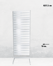 Panelgondol, enkeltsidet, standard panel, hvid. B67 x D40,5 x H217 cm