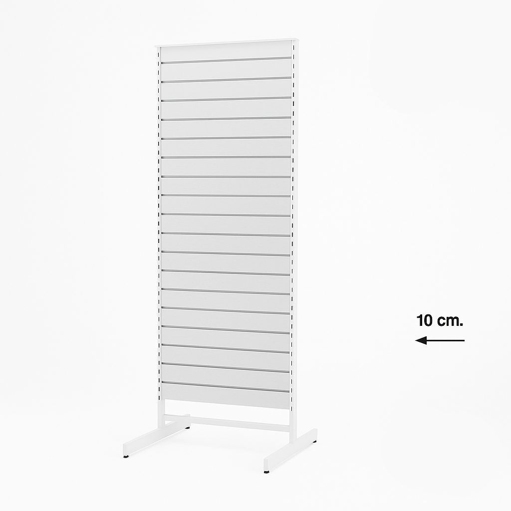 Panel gondola, double-sided, standard panel, white, W67 x D76 x H217 cm